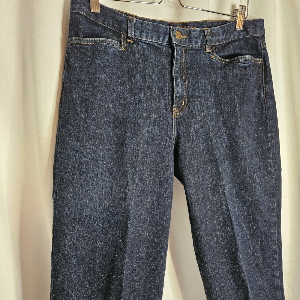 LRL Lauren Jeans Co Classic Midcalf Womens Size 10 Ralph Lauren Dark Wash - Picture 2 of 12